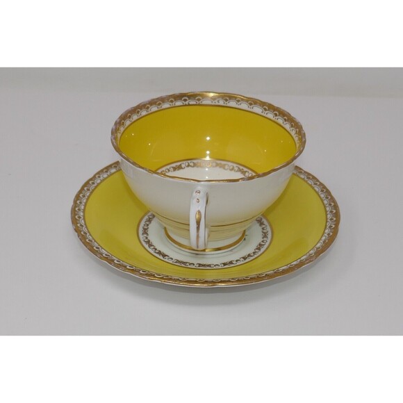 Elite HM Sutherland Tea Cup & Saucer Yellow Floral - Picture 5 of 14
